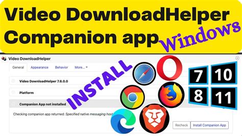 video downloadhelper companion app 1.6.3.exe